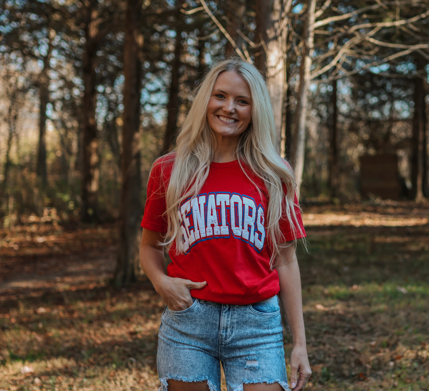 Senators Puff Tee {Red}
