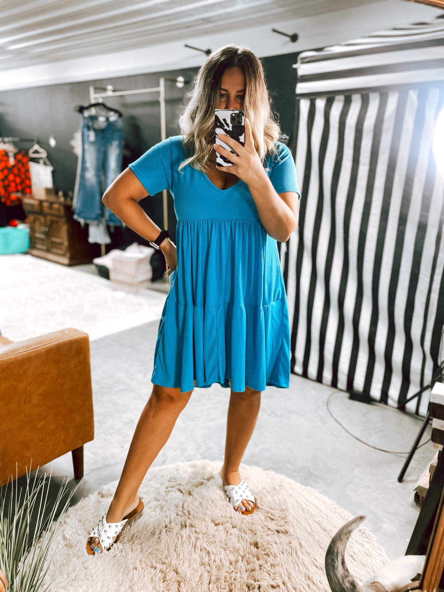 The Stormi Ribbed Dress {2 Colors}