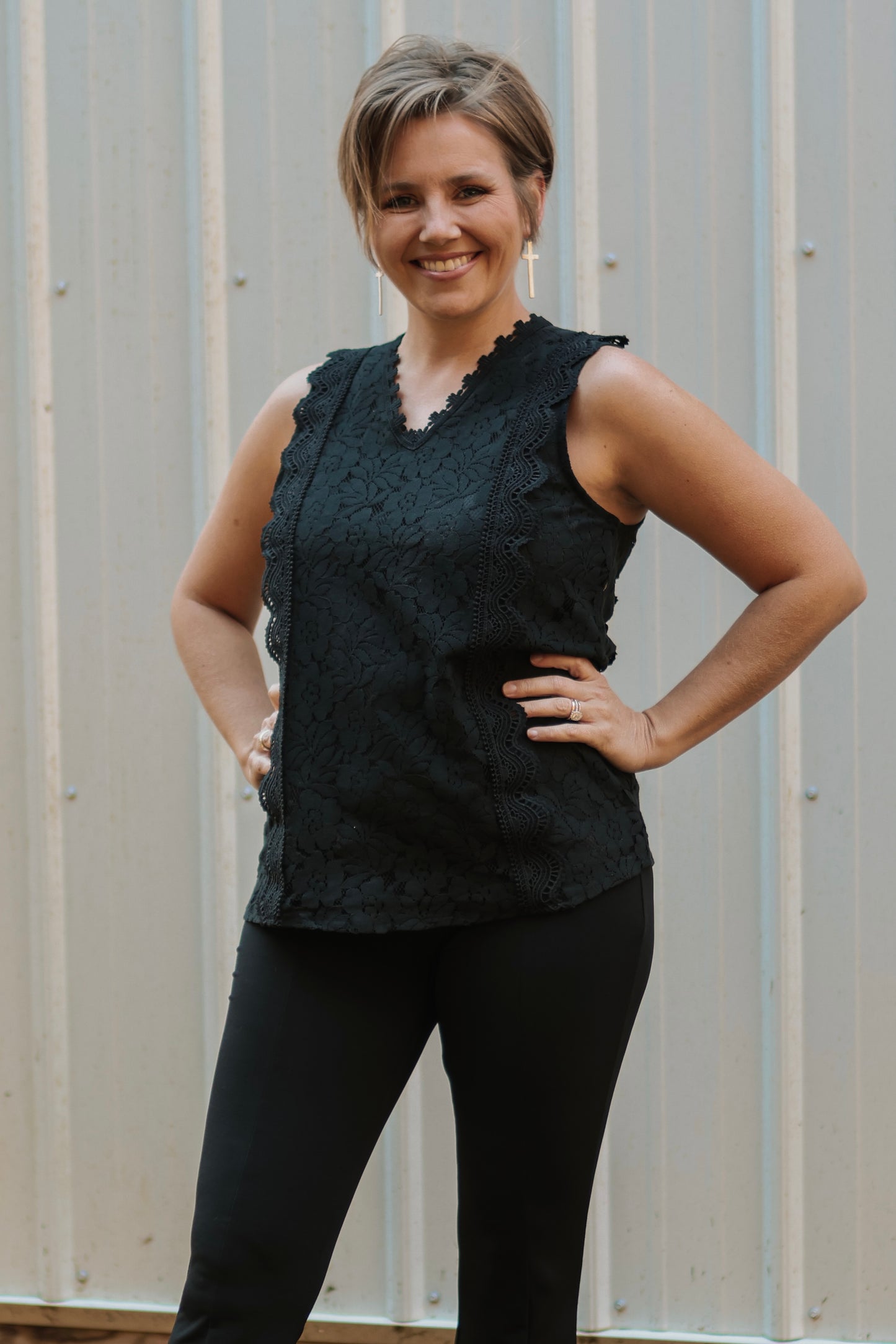 Lace Tank {Black}