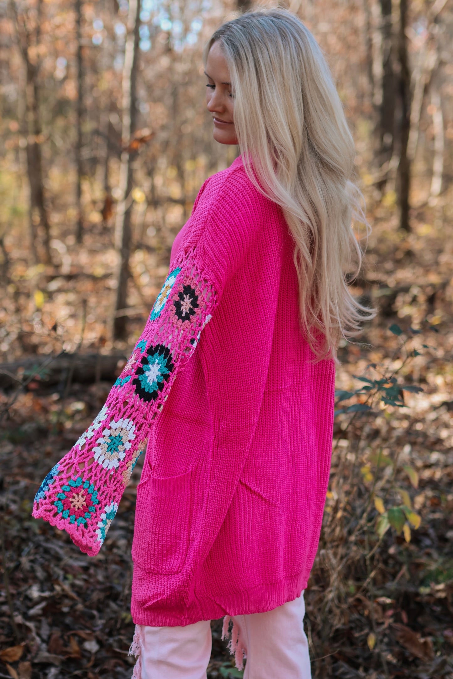 Crochet Sleeve Cardi