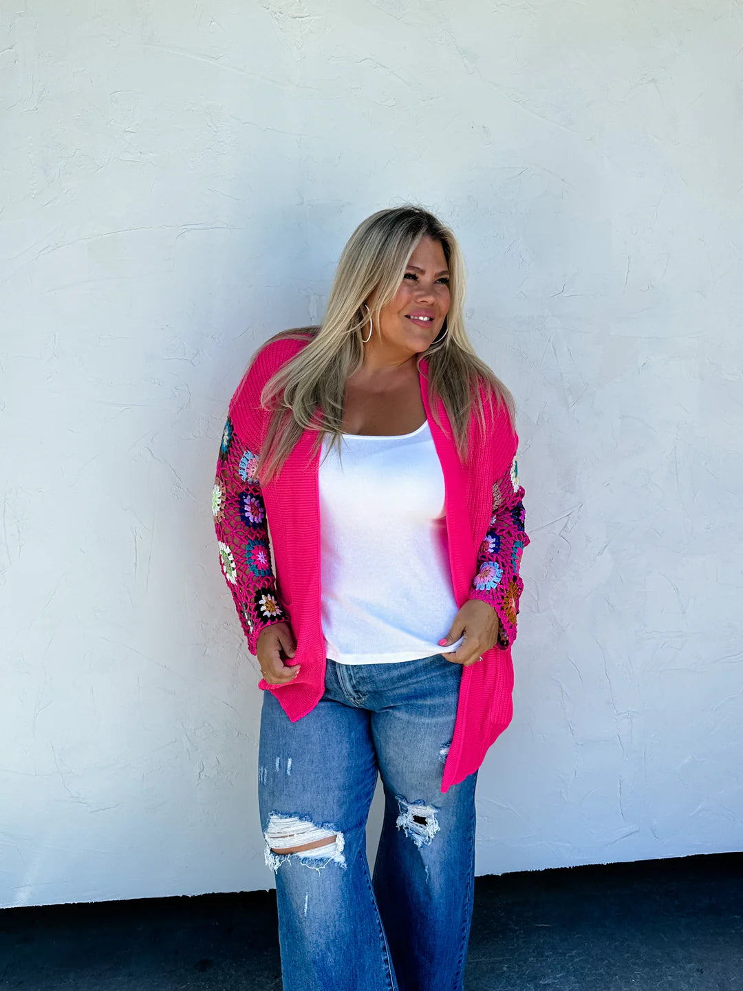 Crochet Sleeve Cardi
