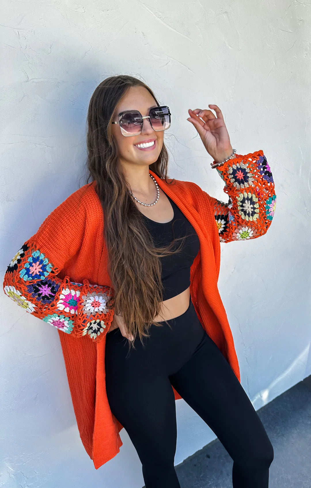 Crochet Sleeve Cardi
