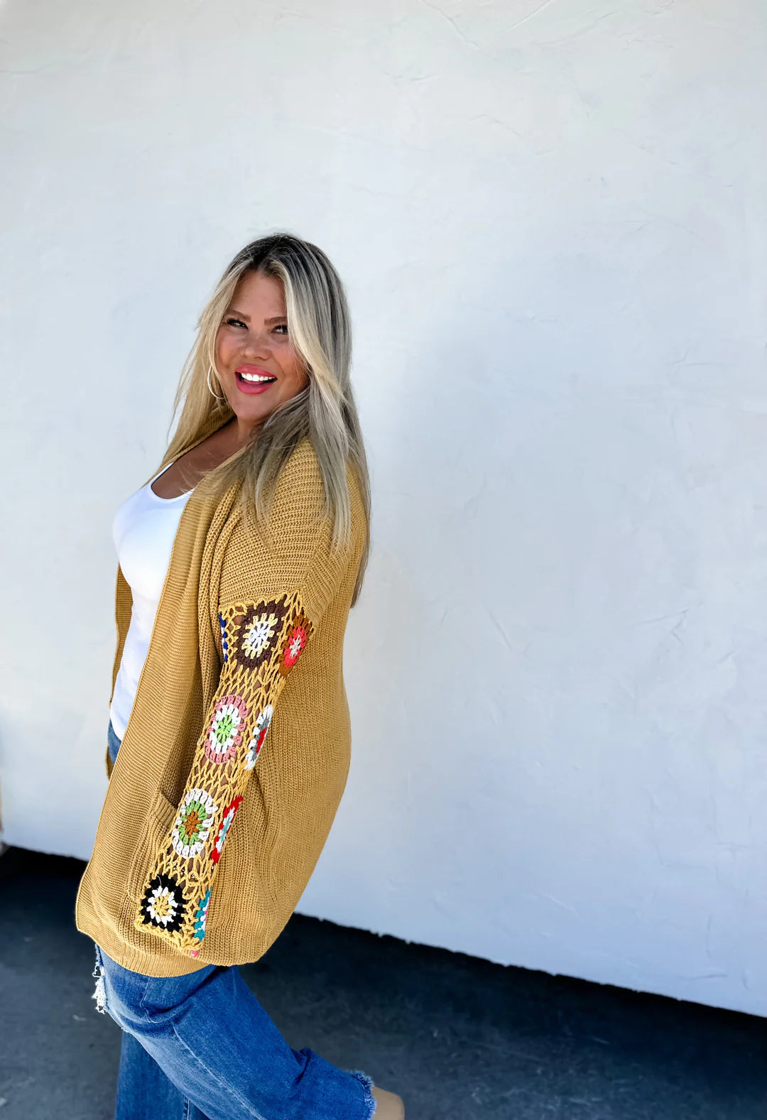 Crochet Sleeve Cardi