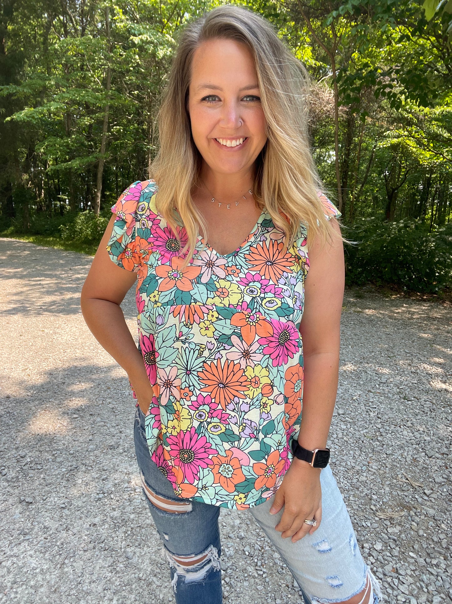 A Little More Summertime Babydoll Top
