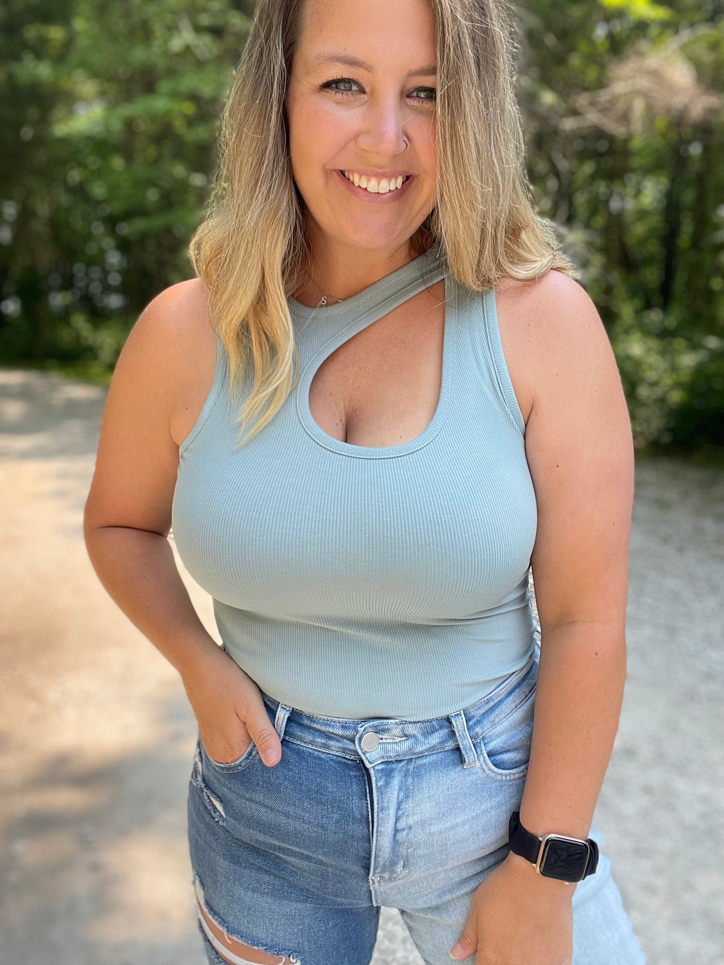 The Famous Smoky Blue Bodysuit