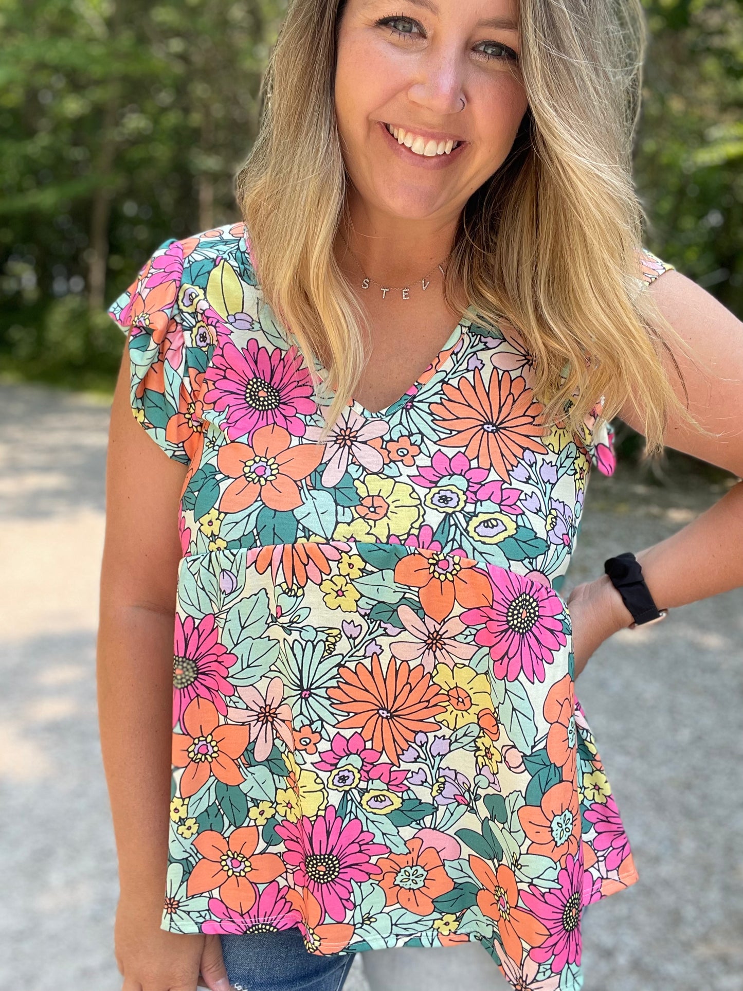 A Little More Summertime Babydoll Top