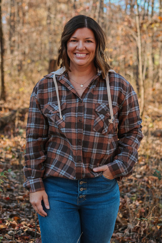 Let Your Girls Be Country Flannel {Brown}