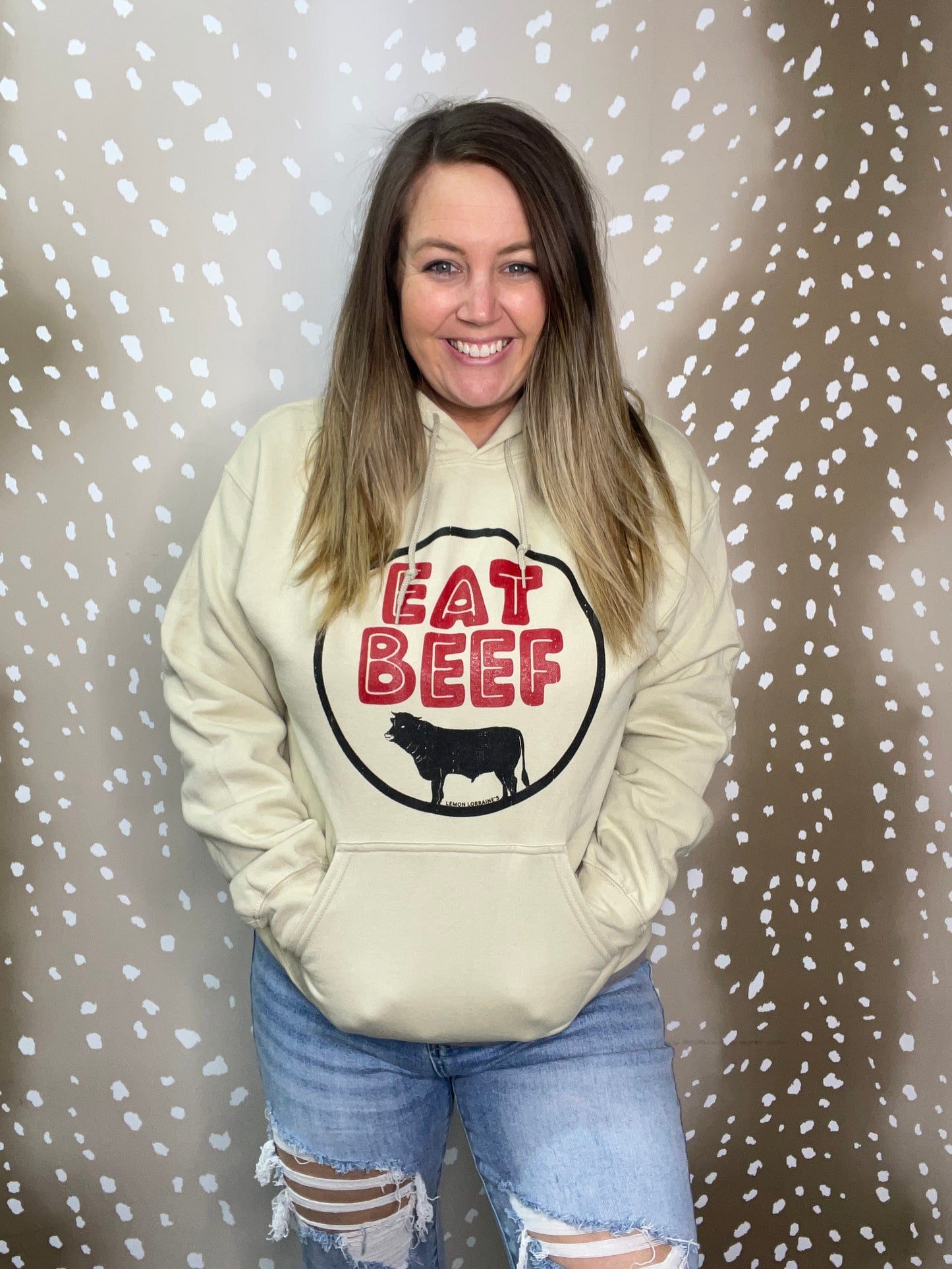 Eat Beef Hooded Sweatshirt