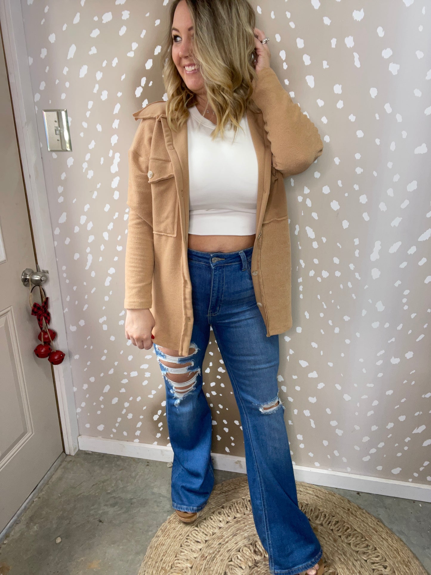 Everything In Between Stretchy Flare Jeans